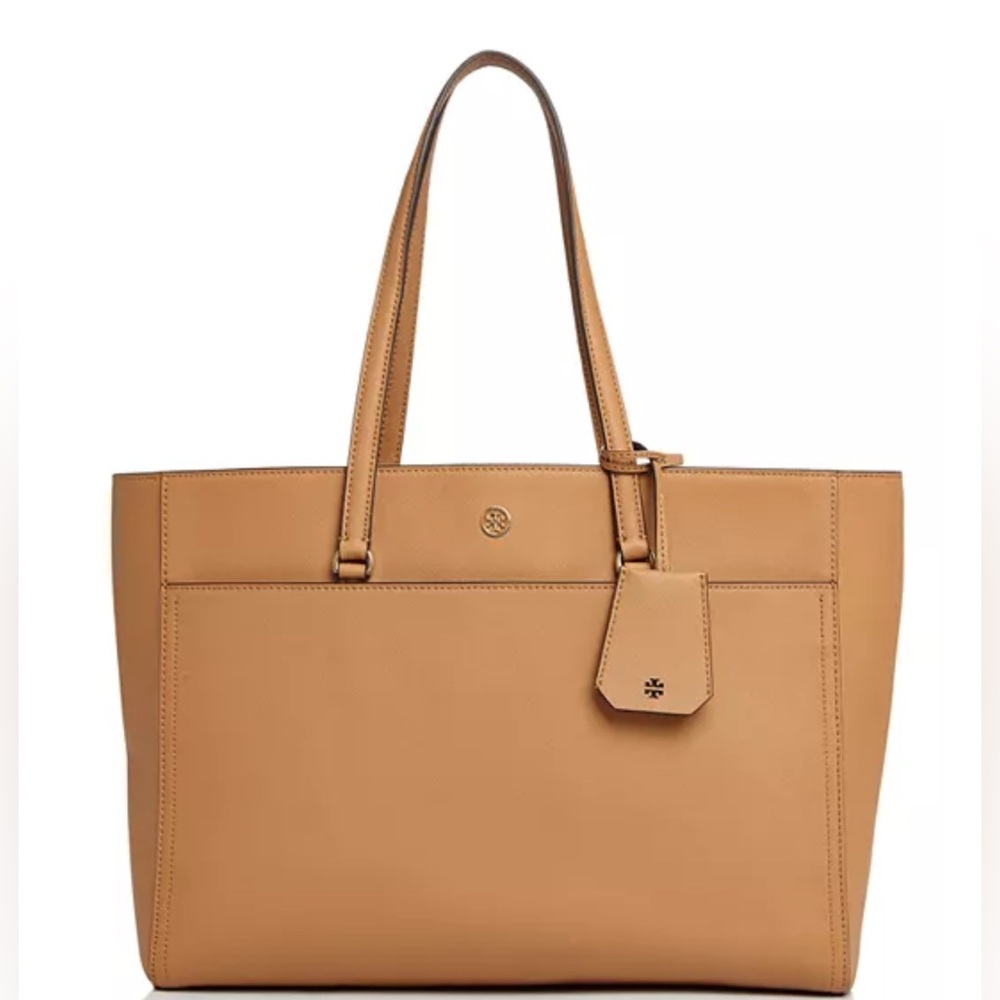 Tory Burch Tan Leather Tote Bag w/ wallet